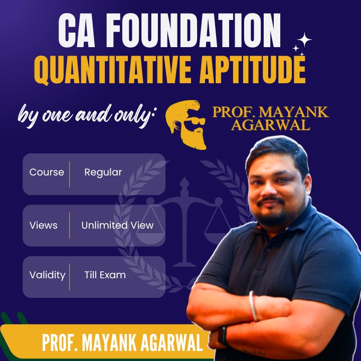 Business Mathematics And Logical Reasoning & Statistics By Professor Mayank Agarwal